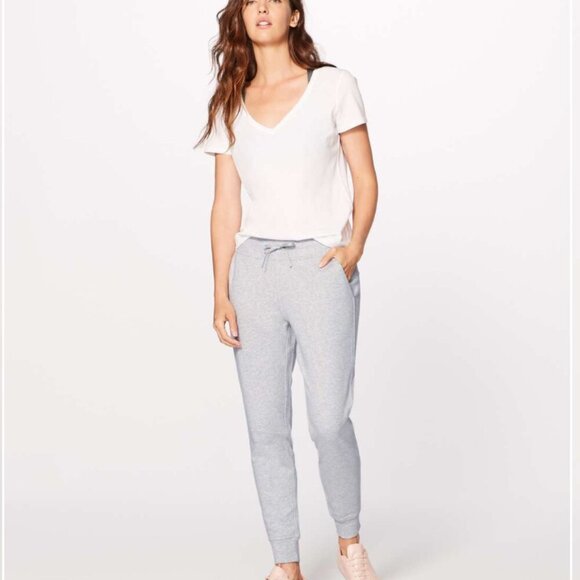 Lululemon Warm Down Jogger 28" in Heathered Vapor Size 4 - Picture 1 of 9